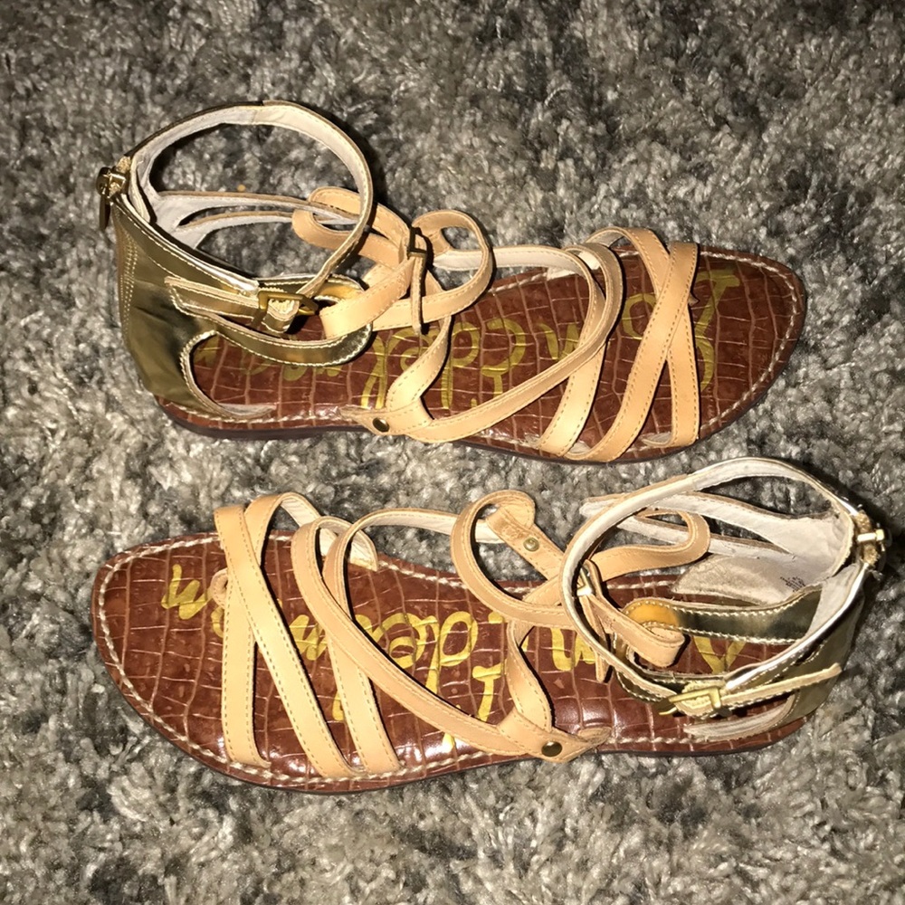 🌟SAM EDELMAN multiwrap zip up sandals -size 8.5🌟